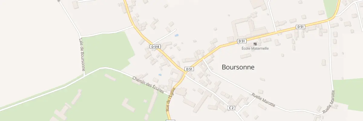 Plan du 2 Av de la Gare à Boursonne