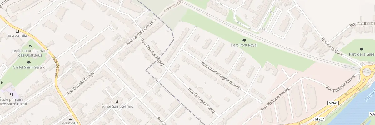 Plan du 6 Rue Charlemagne Broutin à Saint-André-lez-Lille