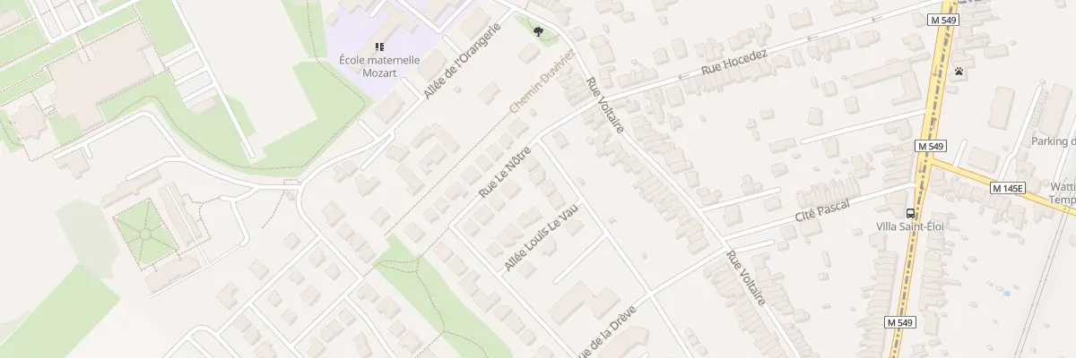 Plan du 25 Rue du Seigneur de Lannoy à Wattignies