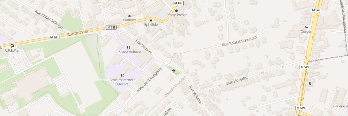 Plan du 74 Rue Voltaire à Wattignies