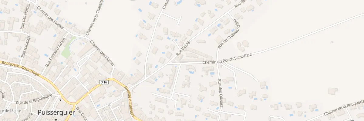 Plan du 8 Rue du Bel Air à Puisserguier