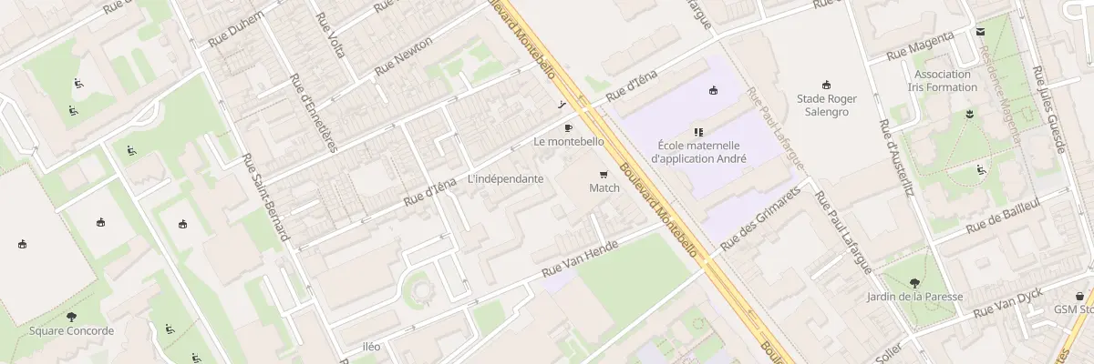 Plan du 80 Rue d’Iéna à Lille