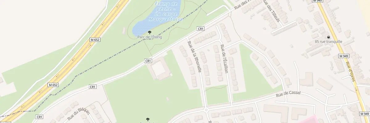 Plan du 13 Rue de la Rhonelle à Marquette-lez-Lille