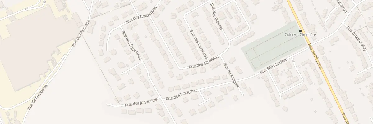 Plan du 139 Rue des Giroflees à Cuincy