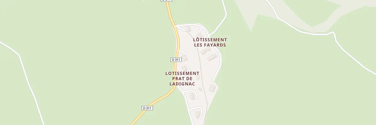 Plan du 6023 Prat de Ladignac à Anterrieux