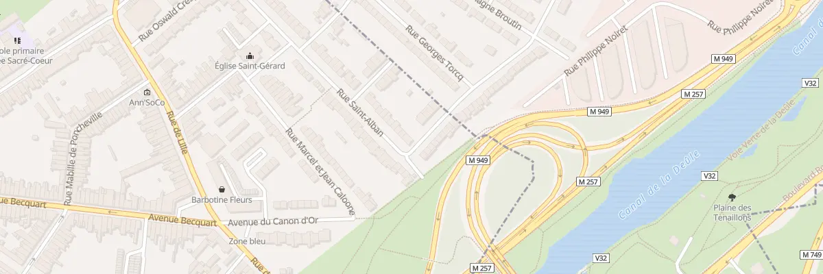 Plan du 71 Rue Saint-Alban à Lambersart