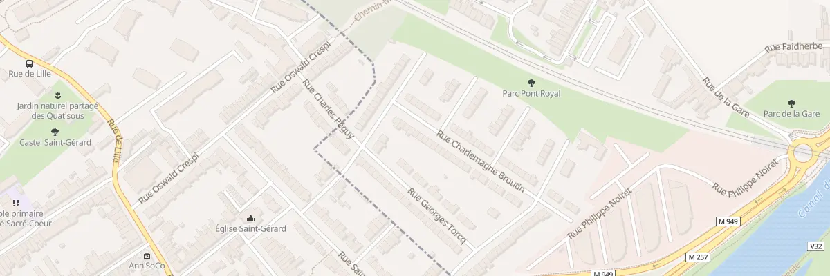 Plan du 10 Rue Charlemagne Broutin à Saint-André-lez-Lille