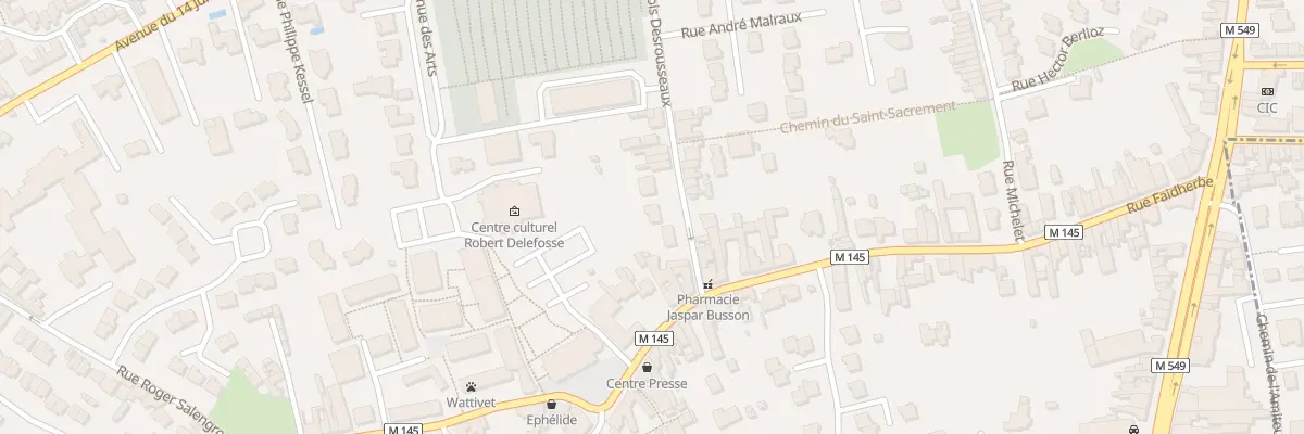 Plan du 5 Rue Jean F Desrousseaux à Wattignies