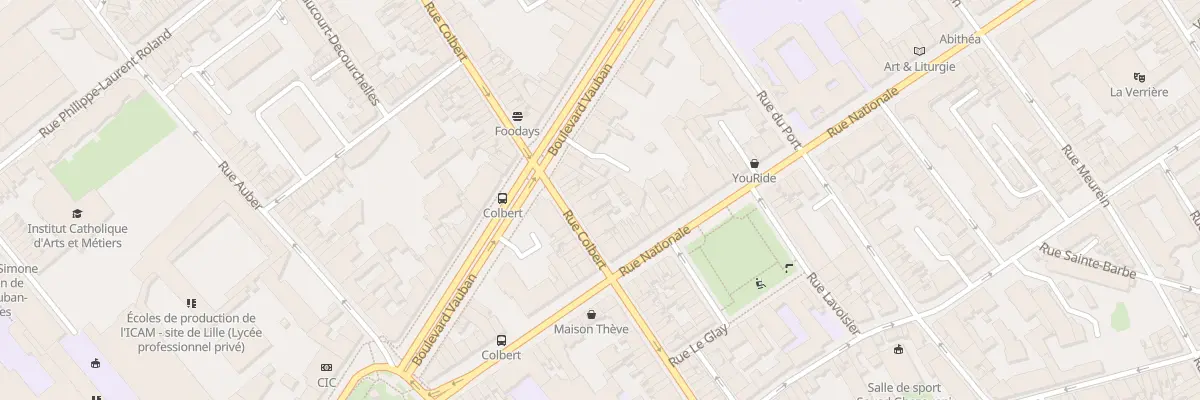 Plan du 77 Rue Colbert à Lille