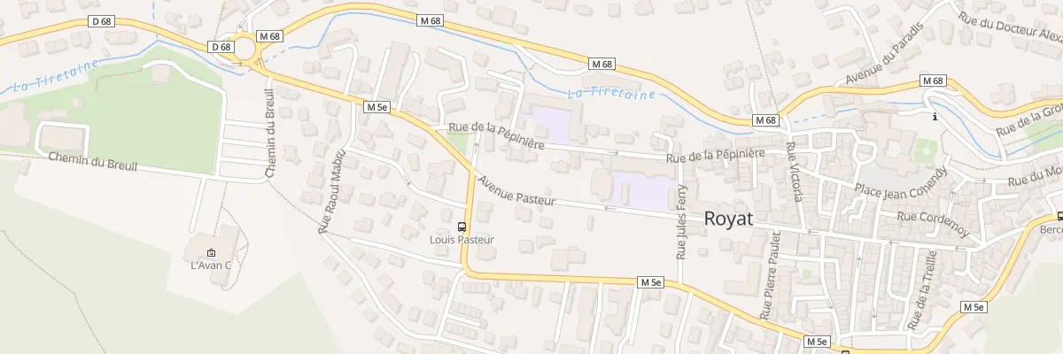 Plan du 25 Rue de la Pépinière à Royat