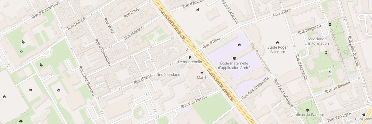 Plan du 70 Rue d’Iéna à Lille
