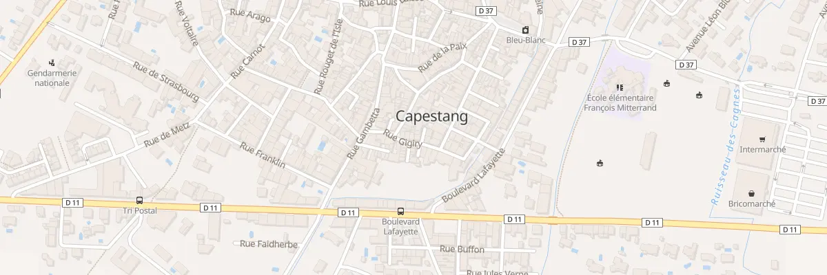 Plan du 11 Rue Gigiry à Capestang