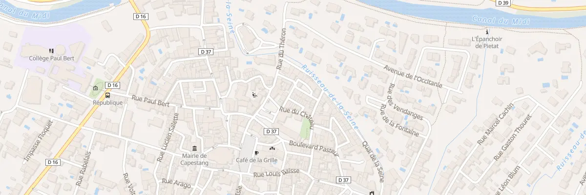 Plan du 1 Rue de la Treille à Capestang