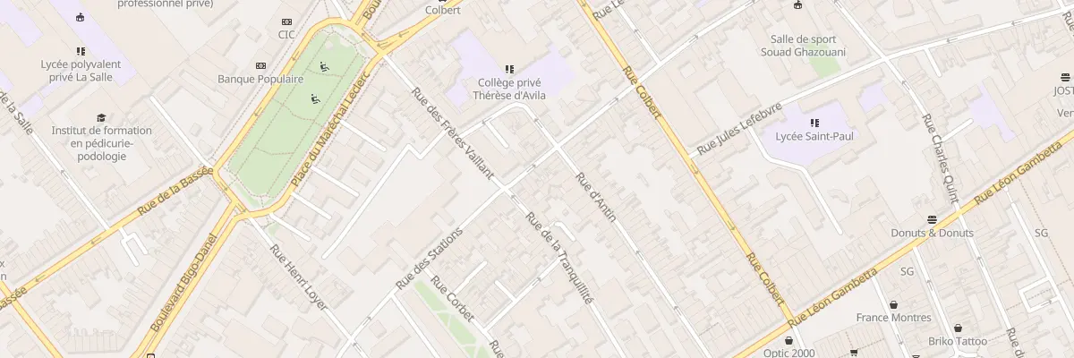 Plan du 125 Rue des Stations à Lille