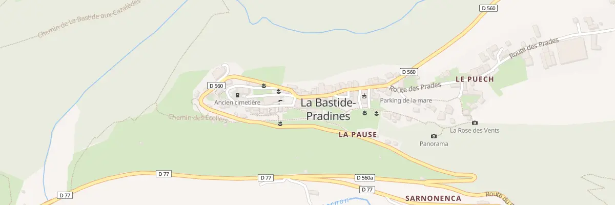 Plan du 5047 La Bastide Pradines à La Bastide-Pradines