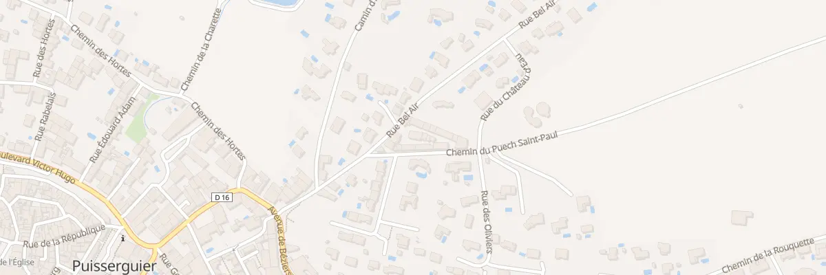 Plan du 10 Rue du Bel Air à Puisserguier