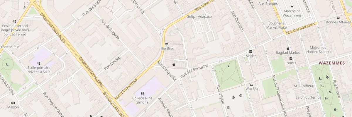 Plan du 6 Vc Warein Rue Degland à Lille