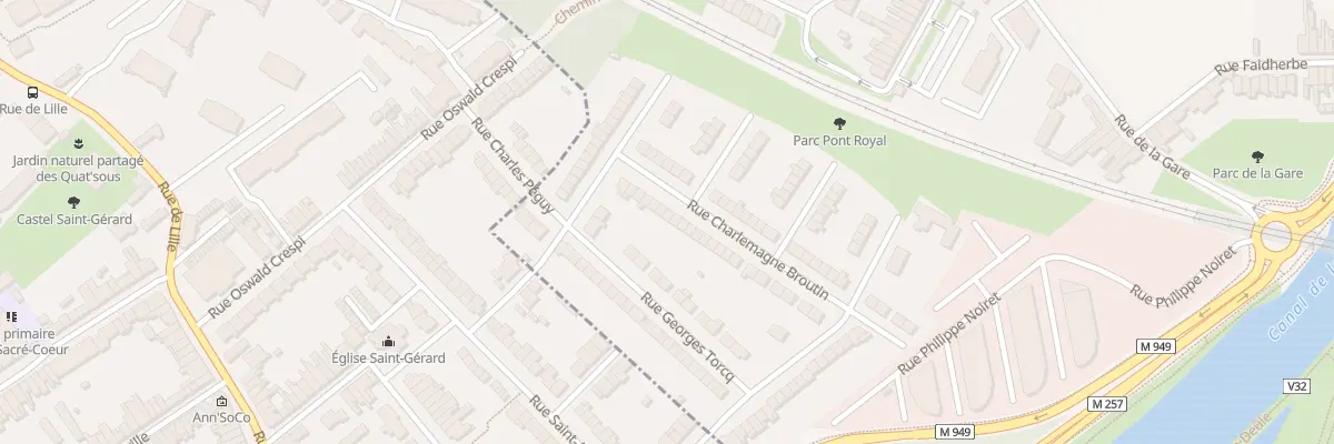 Plan du 14 Rue Charlemagne Broutin à Saint-André-lez-Lille