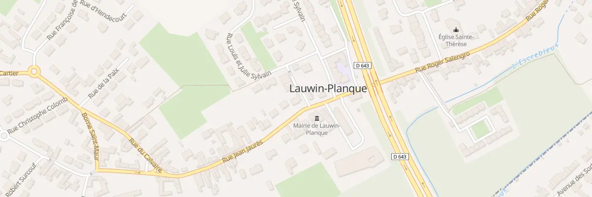 Plan du 15 Rue Jean Jaures à Lauwin-Planque