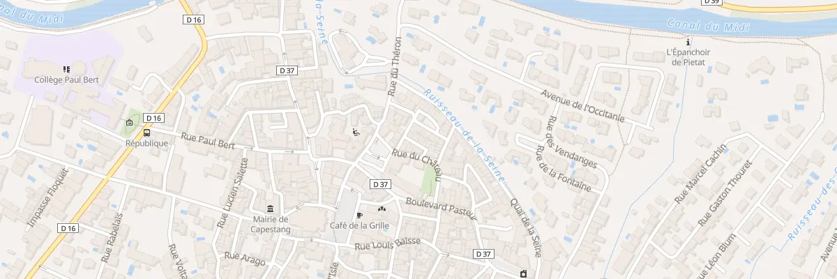 Plan du 5 Rue de la Treille à Capestang