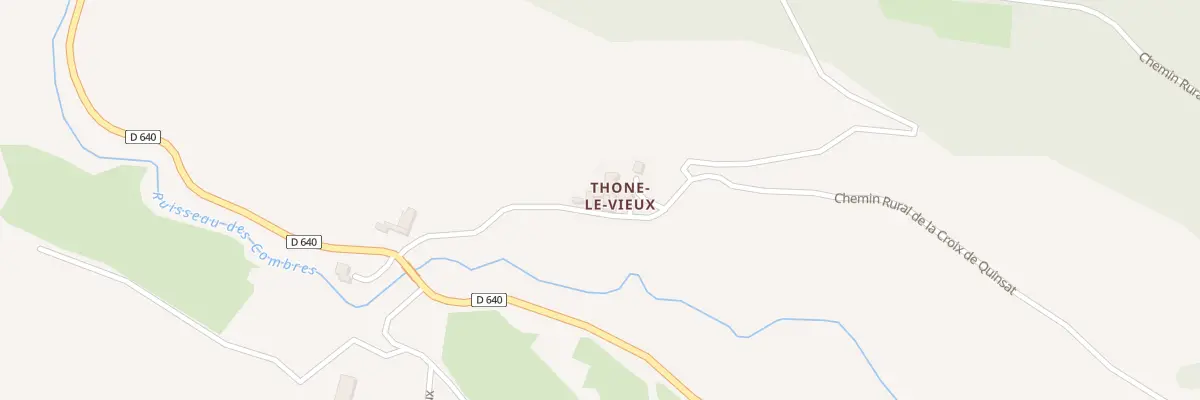 Plan du 5036B Thone Le Vieux à Grandeyrolles