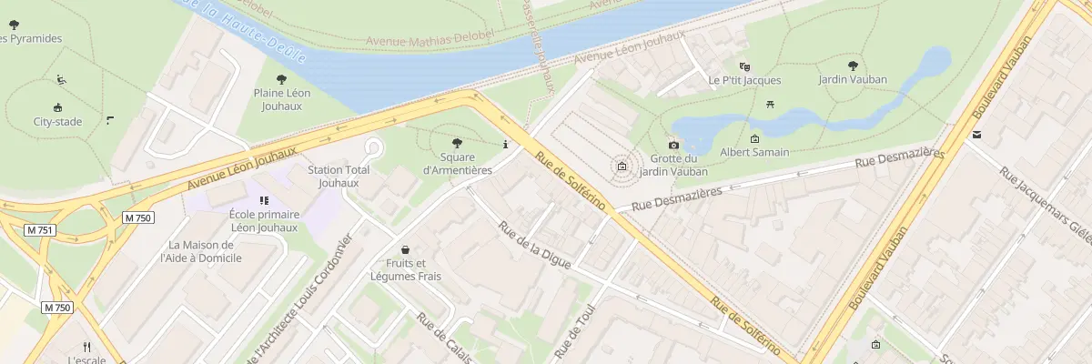 Plan du 8 Rue de Solférino à Lille