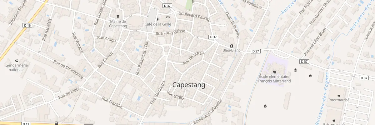Plan du 23 Rue de la Paix à Capestang