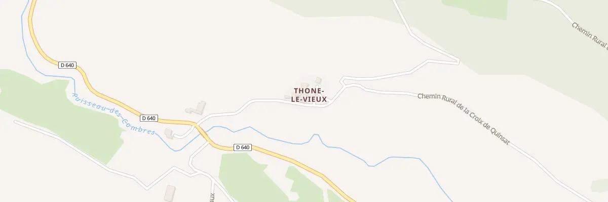 Plan du 5010 Thone Le Vieux à Grandeyrolles
