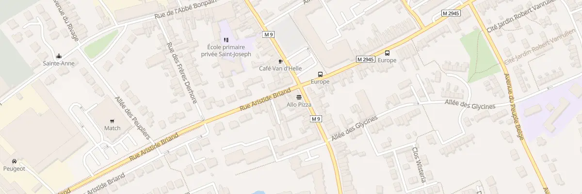 Plan du 2 Rue des Frères Hollebecque à Wervicq-Sud