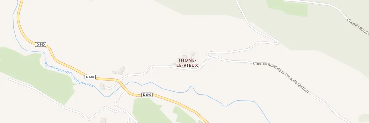 Plan du 5011 Thone Le Vieux à Grandeyrolles