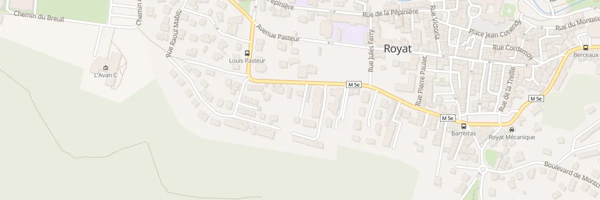 Plan du 43 Bd Jean-Baptiste Romeuf à Royat