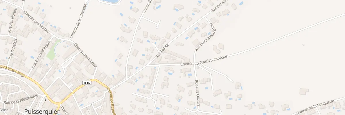Plan du 12 Rue du Bel Air à Puisserguier