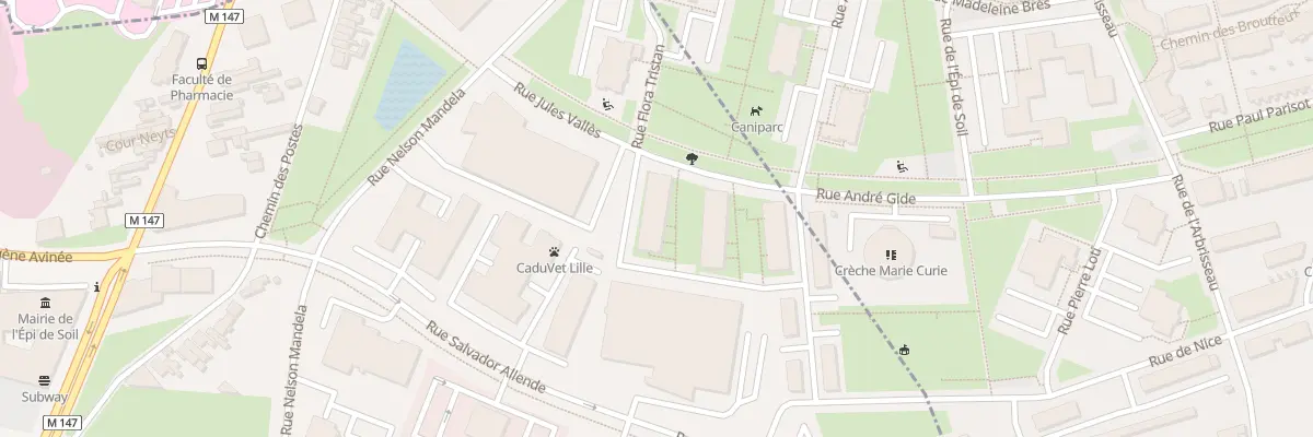 Plan du 306 Rue Jules Vallés à Loos