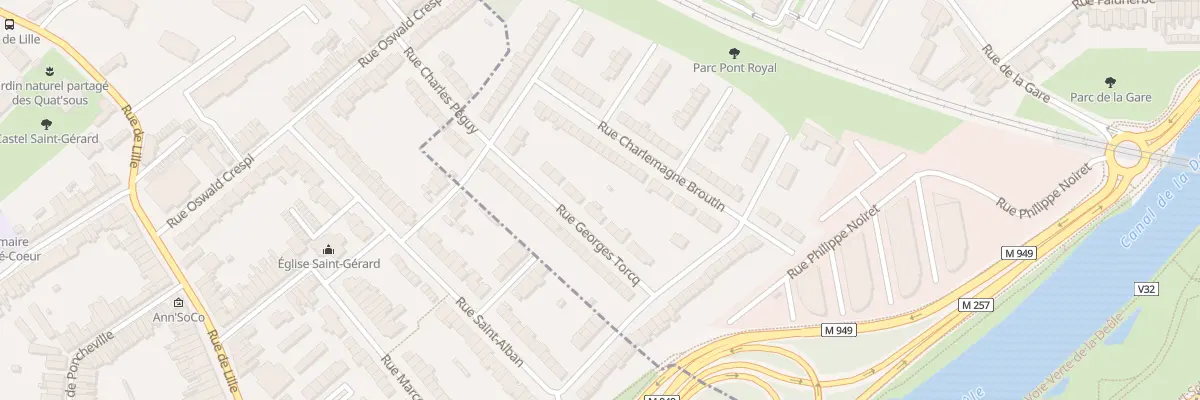 Plan du 9 Rue Georges Torcq à Saint-André-lez-Lille