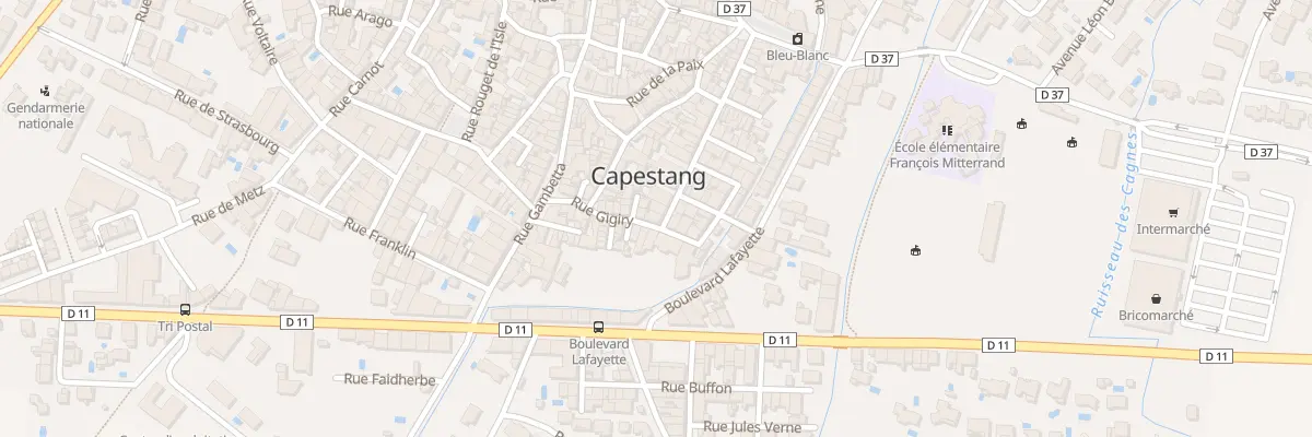 Plan du 36 Rue Ferrer à Capestang