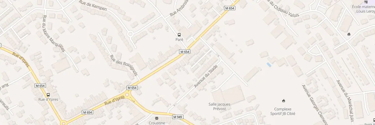 Plan du 85 Rue du Général Leclerc à Wambrechies