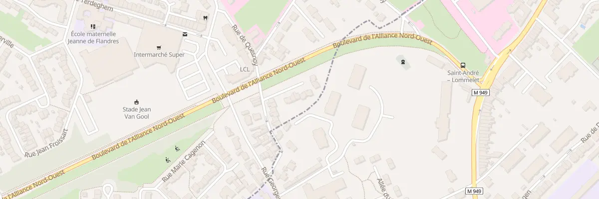 Plan du 9 Rue de Lommelet à Marquette-lez-Lille