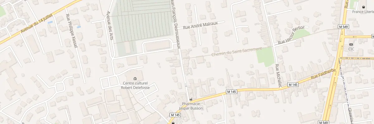 Plan du 18 Rue Jean F Desrousseaux à Wattignies