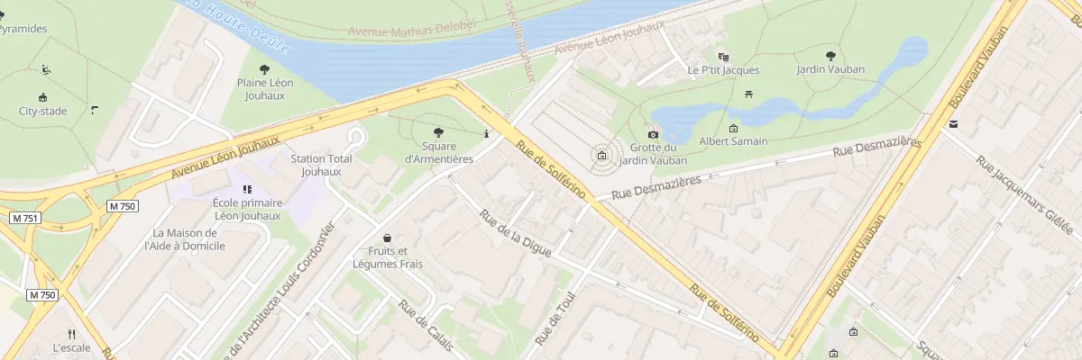 Plan du 12 Rue de Solférino à Lille
