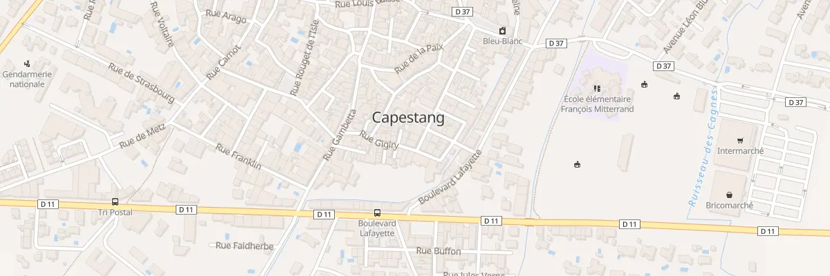 Plan du 34 Rue Ferrer à Capestang