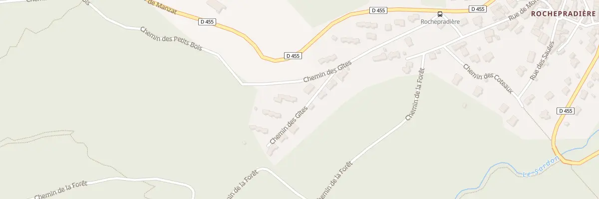 Plan du 827 Che des Gites Rochepradiere à Châtel-Guyon