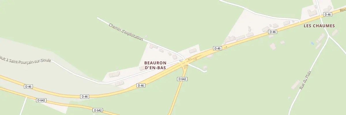 Plan du 2 La Vieille Route à Voussac