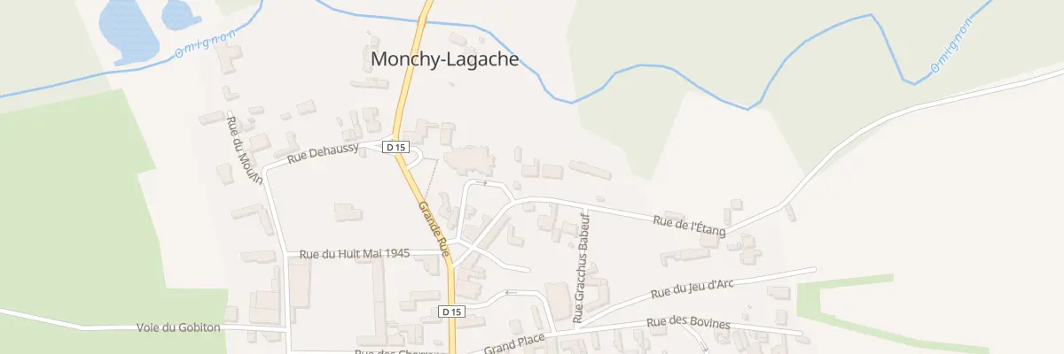 Plan du 1 Rue de l’Etang à Monchy-Lagache