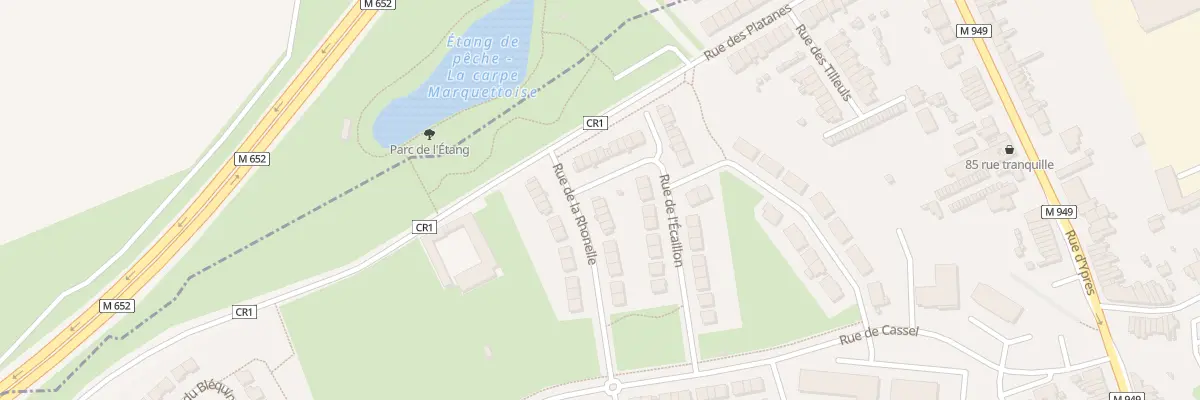 Plan du 18 Rue de la Rhonelle à Marquette-lez-Lille