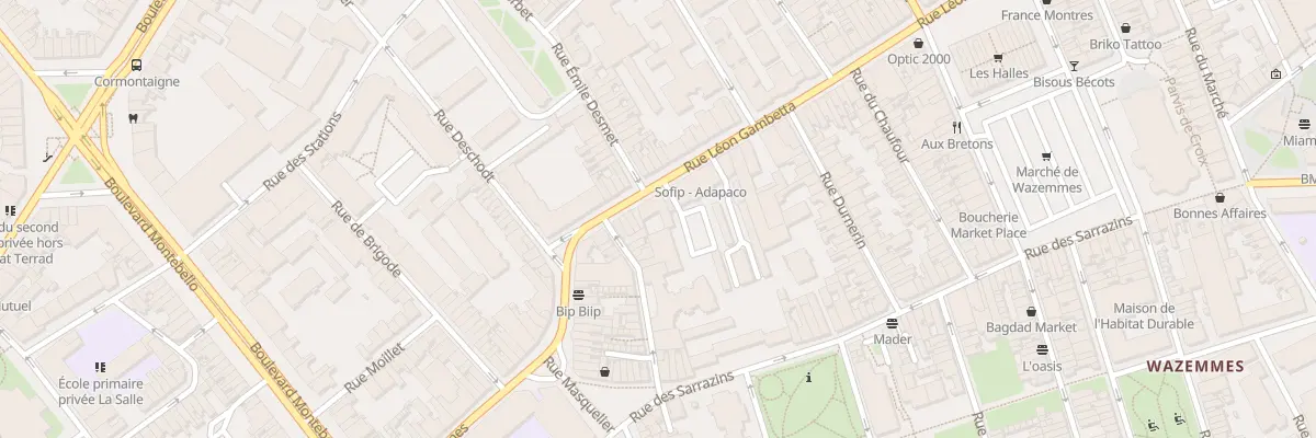 Plan du 415 Rue Léon Gambetta à Lille