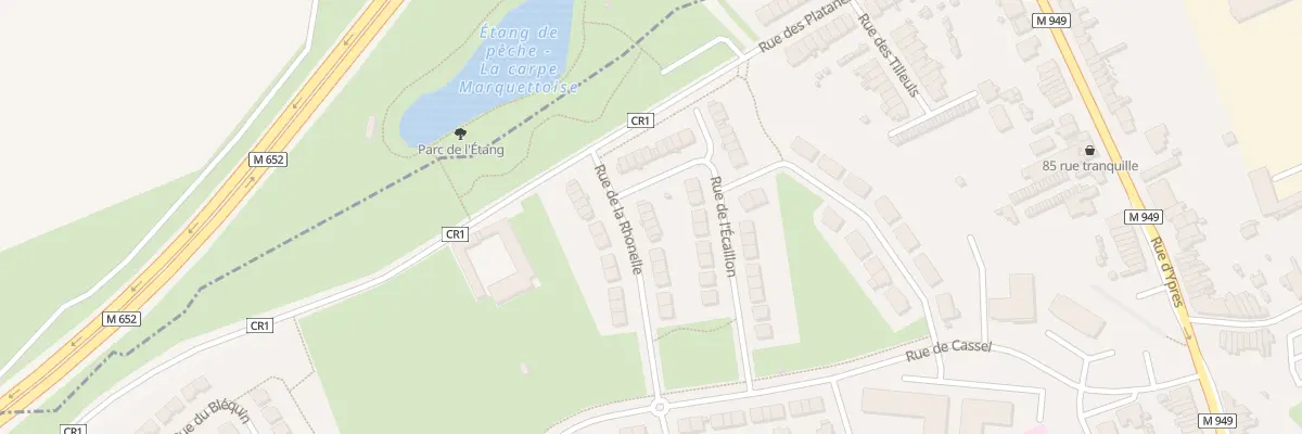 Plan du 16 Rue de la Rhonelle à Marquette-lez-Lille
