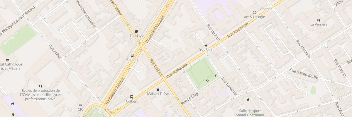 Plan du 284 Rue Nationale à Lille