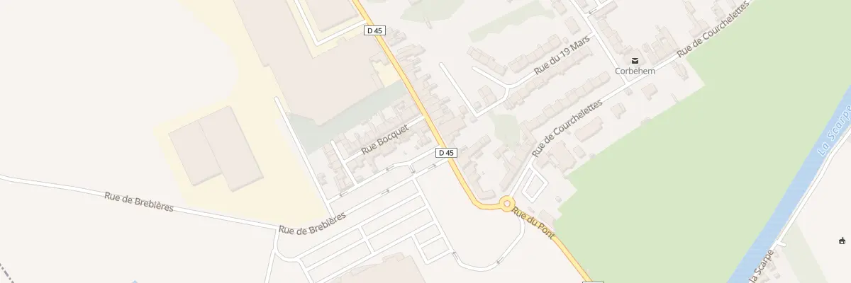 Plan du 1 Rue de la Gare à Corbehem