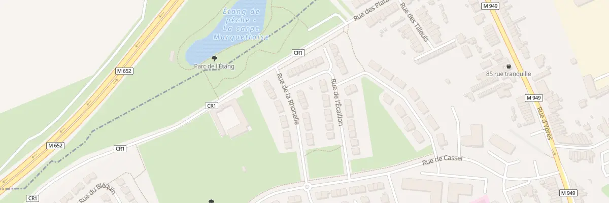 Plan du 14 Rue de la Rhonelle à Marquette-lez-Lille