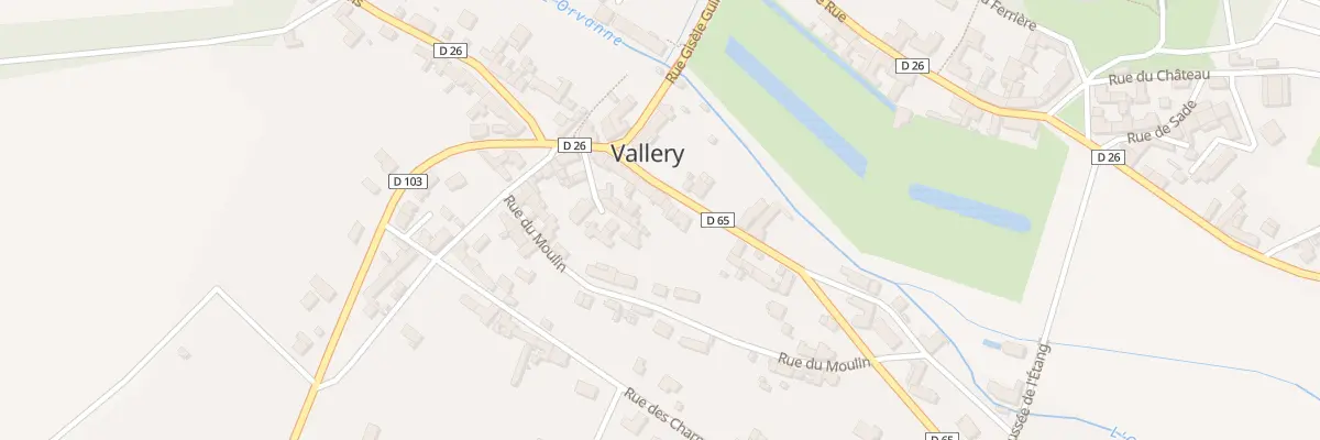 Plan du 10 Rue Pasteur à Vallery